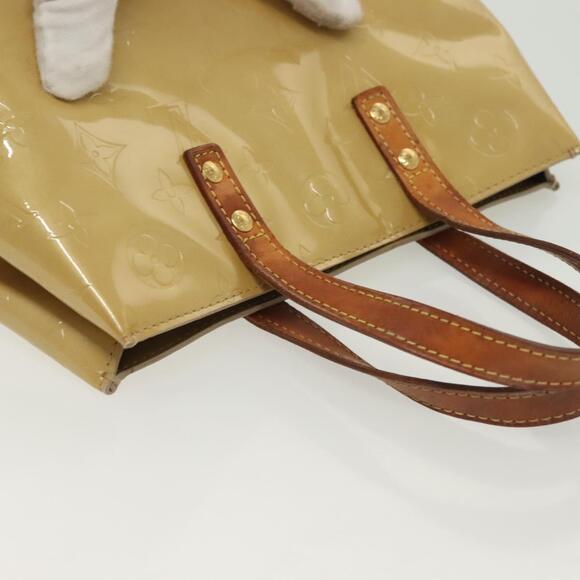 LOUIS VUITTON Monogram Vernis Reade PM Hand Bag Beige M91334 - Picture 7 of 16